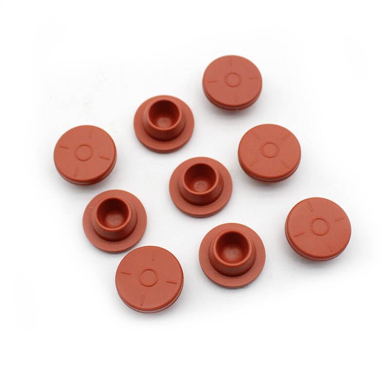 20mm red Butyl Rubber Stopper Plug，100 Pack Self Healing Injection Ports Solid Seal Opening Glass Vials and Liquid Culture Jars Bottles Tanks