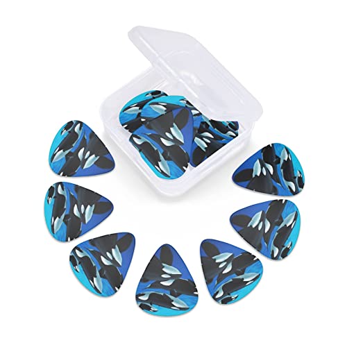 Orca Killer Whale Lot de 12 médiators fins moyens et lourds pour guitares acoustiques électriques - Les Beatles, Paul McCartney, John Lennon, RIngo Starr, George Harrison Orca Killer Whale Lot de 12 médiators fins moyens et lourds pour guitares acoustiques électriques – Image 7