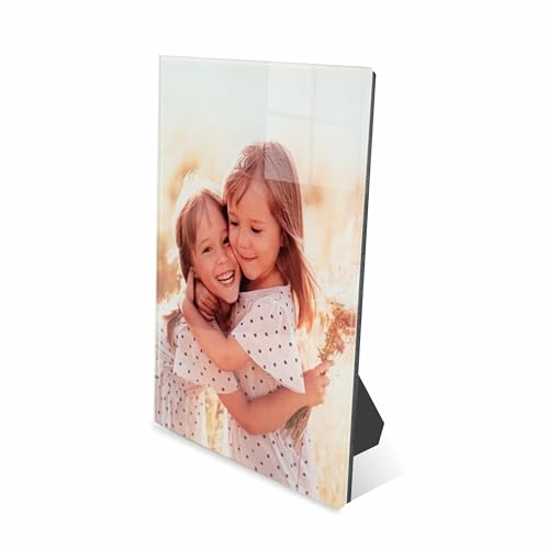 Perfect Cases Table Top Frameless Glass Photo Print | HD Quality Photo Print with Easel Stand |...