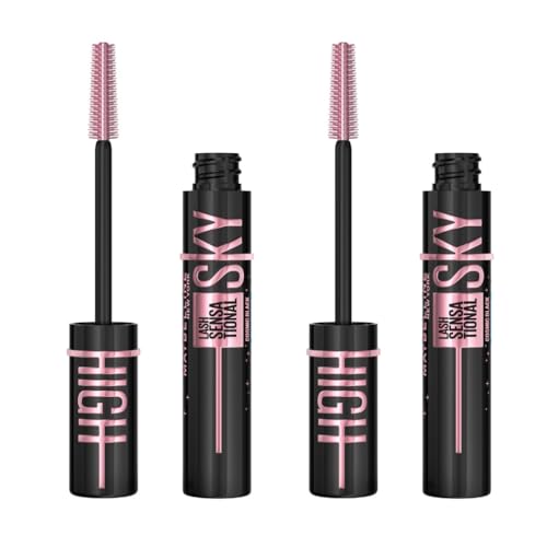 Maybelline New York - Lot de 2 Mascaras Volume et Longueur - Sky High Cosmic Black - 2 x 7,2 ml