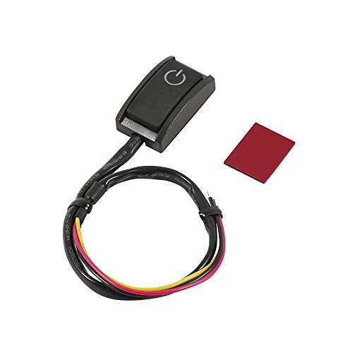 エーモン 貼り付けプッシュスイッチ ON-OFF DC12V 200mA 発光色:ホワイト 3224