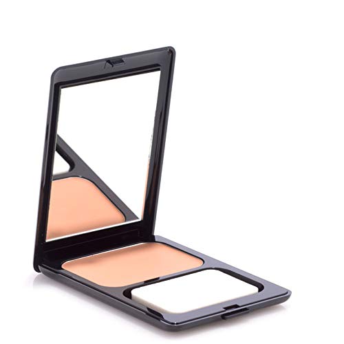 Terry Jacobs Powder Creme Make-Up | Perfect Finish and Long Wearing Coverage with Sponge | Natural Powder Flawless Cover | Long Lasting All Day Wear and Non Greasy, Neutral Light