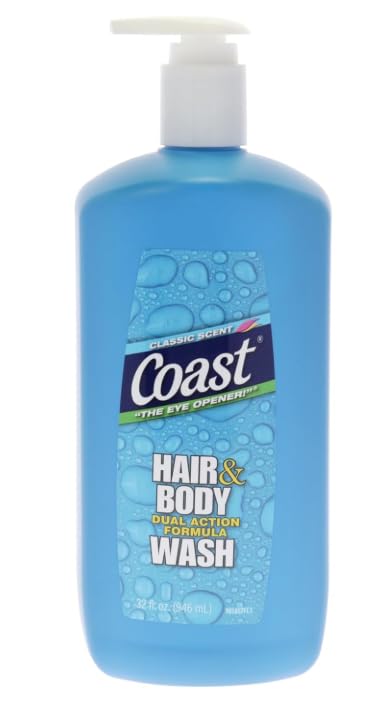 Coas't 2-in-1 Hair and Body Wash - 18 oz/with a comb