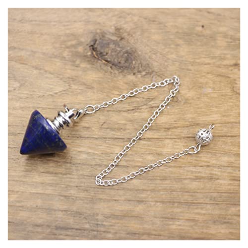 Reiki Cura Lápis Lapis Labradorita Cone Pêndulo Para Radiestesia Adivinhação Espiritual Wicca Crista
