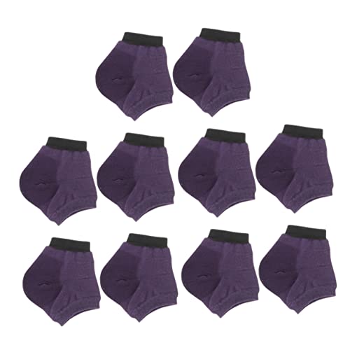 ARTSEWPLY Moisturizing Socks for Cracked Heels Purple Durable and Comfortable Heel Protectors for Dry Skin Reusable and Stretchy Design for Running and Walking
