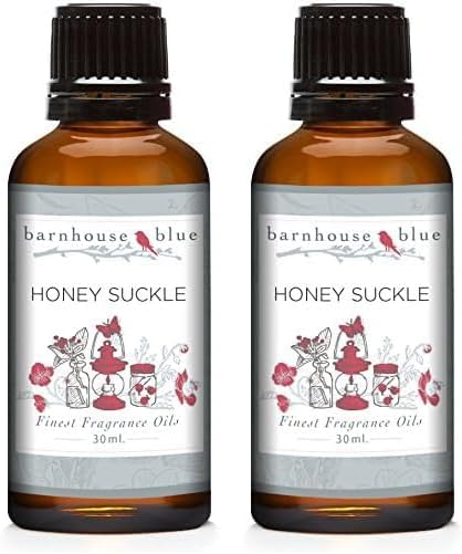 Barnhouse Blue Honeysuckle Premium Grade Fragrance Oils - for Candle, Soap Making, & More - 30ML (Pack of 2)