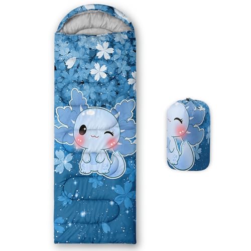 Image of QOOMO Ball Flower Camping Sleeping Bags,3 Season Warm & Cool Weather,Lightweight,Waterproof Sleeping Bags for Adults & Kids,Traveling,and Outdoors,Camping Gear Equipment