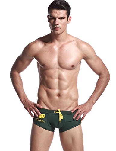 SEOBEAN Mens Low Rise Sexy Swimwear Boxer Brief Trunks 22222