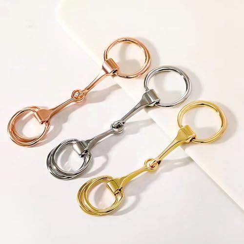 3 PCS Horsebit Silk Scarf Clasp, Elegant Small Square Scarf Ring for Women (Gold, Silver, Rose Gold)3
