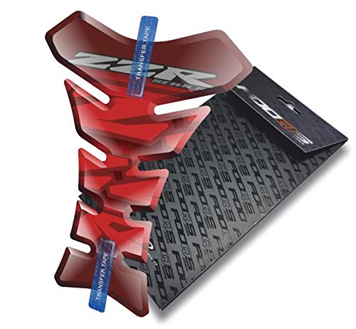 Fooqs Tankpad for Kawasaki ZZ-R 250 600 1100 1200 1400 1600 (Dark Red)