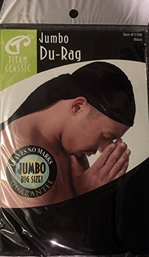 Titan Classic Jumbo Du-Rag Black