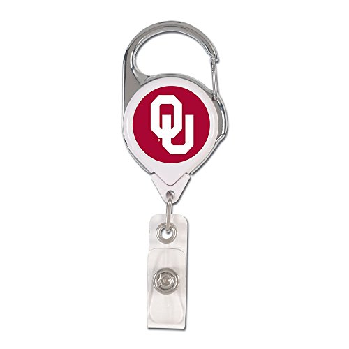 NCAA Oklahoma Sooners Retractable Premium Badge Holder, Team Color, One Size