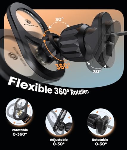 Image of GolbinBox for Magsafe Car Mount, [17*N55 Strong Magnets] 2-in-1 Magnetic Car Phone Holder for Air Vent or Dashboard, 360 Rotation Car Accessories for Women Men for iPhone 17 16 15 14 Pro Max Samsung