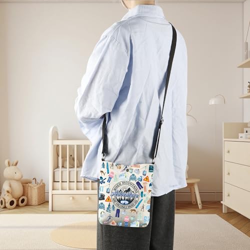 CMNIM Mountain Climbing Gifts Mountains Are Calling Crossbody Bag Hiking Camping Lover Shoulder Purse2