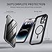 BERFY for iPhone 14 Pro Max Case, Compatible with MagSafe, Built-in Privacy Screen Protector and Camera Protection, Anti-Spy Full Body Shockproof Clear Phone Case for 14 Pro Max 6.7
