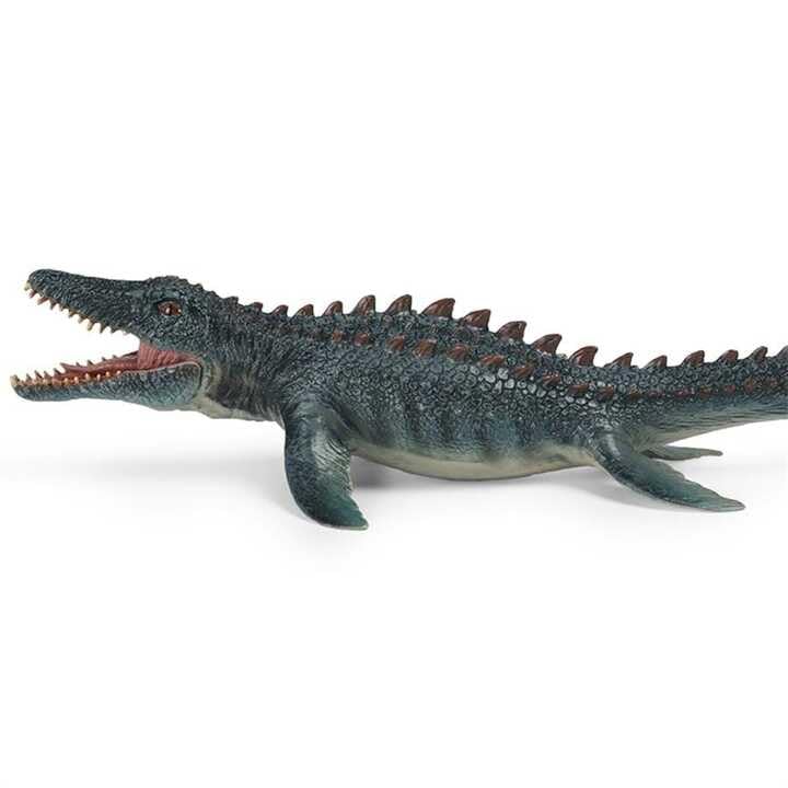Image of Mosasaurus Realistic Dinosaur Toy with Movable Mouth Textured Dinosaur Figure Prehistoric Animal Creatures Educational Toy for Kids & Adults