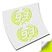 93 MOTO GP STICKER PEGATINA AUFKLEBER AUTOCOLLANT DECAL VINILO (Amarillo Fluor)