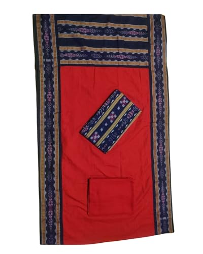 Image of Odisha Sambalpuri Handloom Woman's Pure Cotton Handloom Dress Material With Dupatta Bottom Wear 3 Pic Set Sambalpuri dress material Unstitched