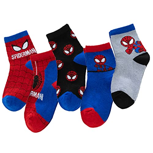 5 pairs of superhero boys and girls cotton socks 3-5/6-8 years old