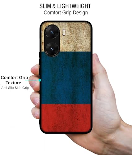 Image of Autumn Girl Design Premium 2D Printed Metal Back Case Cover for Vivo V29E 5G