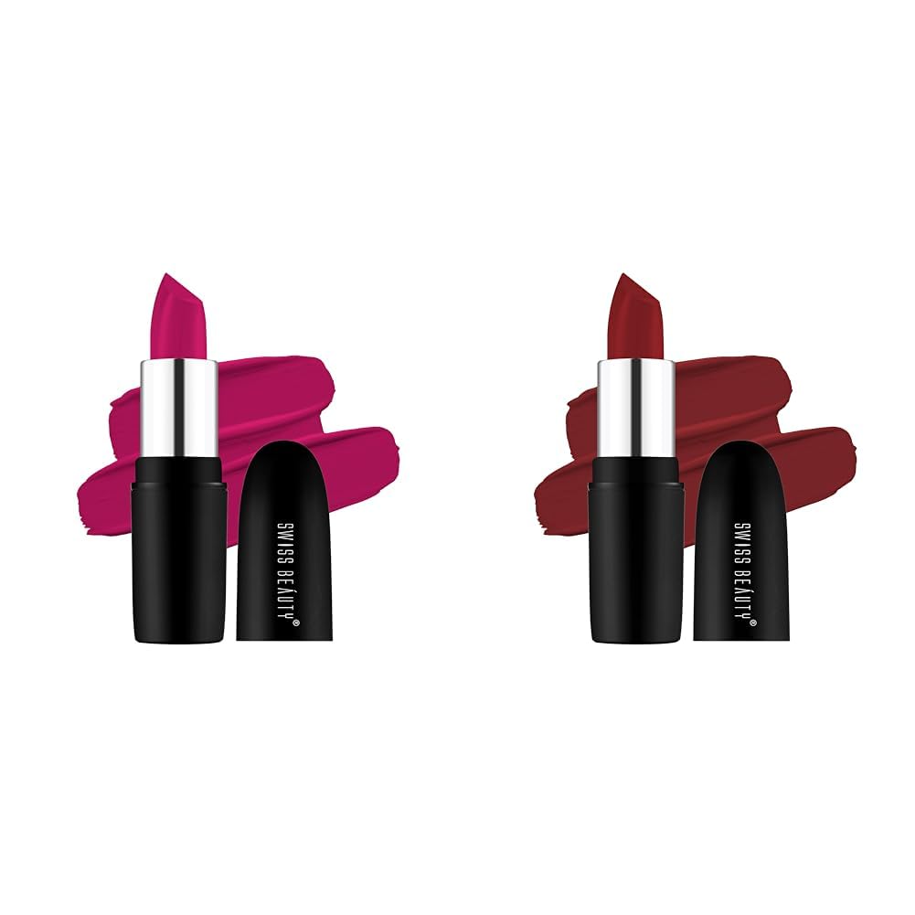 Swiss Beauty Pure Matte Lipstick & Swiss Beauty Pure Matte Lipstick Combo Swiss Beauty Pure Matte Lipstick & Swiss Beauty Pure Matte Lipstick Combo