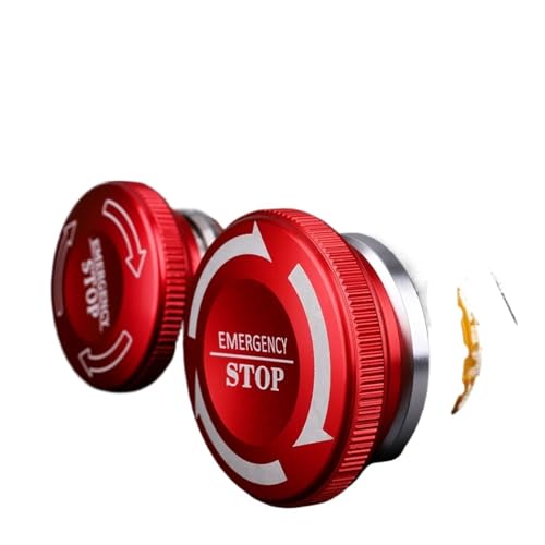 Bouton champignon rouge oxydé M3 8A 2NO2NC d'arrêt d'urgence