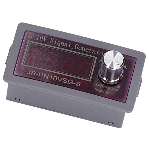 Image of DC Signal Generator, Portable High Precision 0 to 10V 0 to 20mA Adjustable Output with 4 Digit Display and Protection for PLC Debugging ABS Black 1 Pack