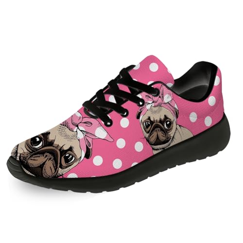Women's Men's Pug Shoes Comfortable Lightweight Tennis Running Shoes Walking Sneakers Gifts for Men Women