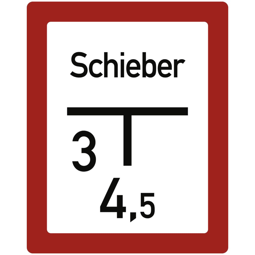 Dreifke® Brandschutzschild Hinweisschild auf eine Steigleitung bzw. einen Schieber (E1), Alu, 200x250 mm, 1 Stück