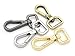 CRAFTMEmore 2pcs Mini Swivel Clasps Push Gate Snap Hook Lobster Claw Landyard Clip Purse Accessories 2