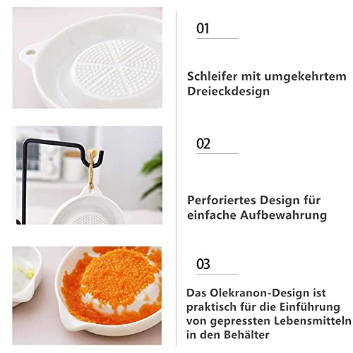 Foto von Norhogo Keramik Reibe, Keramik Ingwer Reibe, mit Bürste geliefertKnoblauchreibe Obstreibe Gemüsereibe Wasabireibe Für Ingwer Knoblauch Zwiebel orbicular