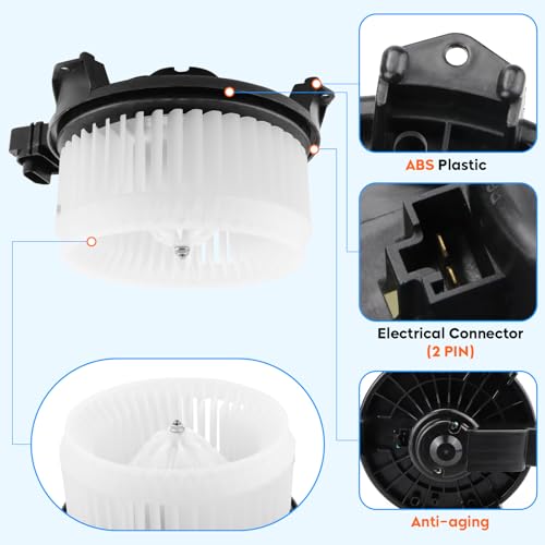 Image of Youxmoto 700194 HVAC Blower Motor Assembly with Fan Cage for Honda Civic 2006-2011, 2007-2010 for Jeep Wrangler Replaces 79310-SNA-A01 79310SNAA02 68004195AA