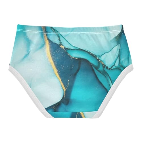 Cotton Toddlers Underwear Floral Turquoise Marble Panties for Girl Animal Briefs Underpants 2t2