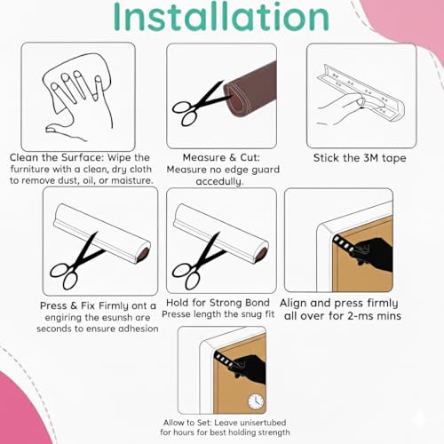 Image of Safe-O-Kid (5 Meter) Baby Proofing Edge Corner Guards with 3M Adhesive Tape, Extra Thick, Furniture Corner Cushion for Child Safety, Corner Protector for Baby, Edge Guard Strips, BPA Free, Beige