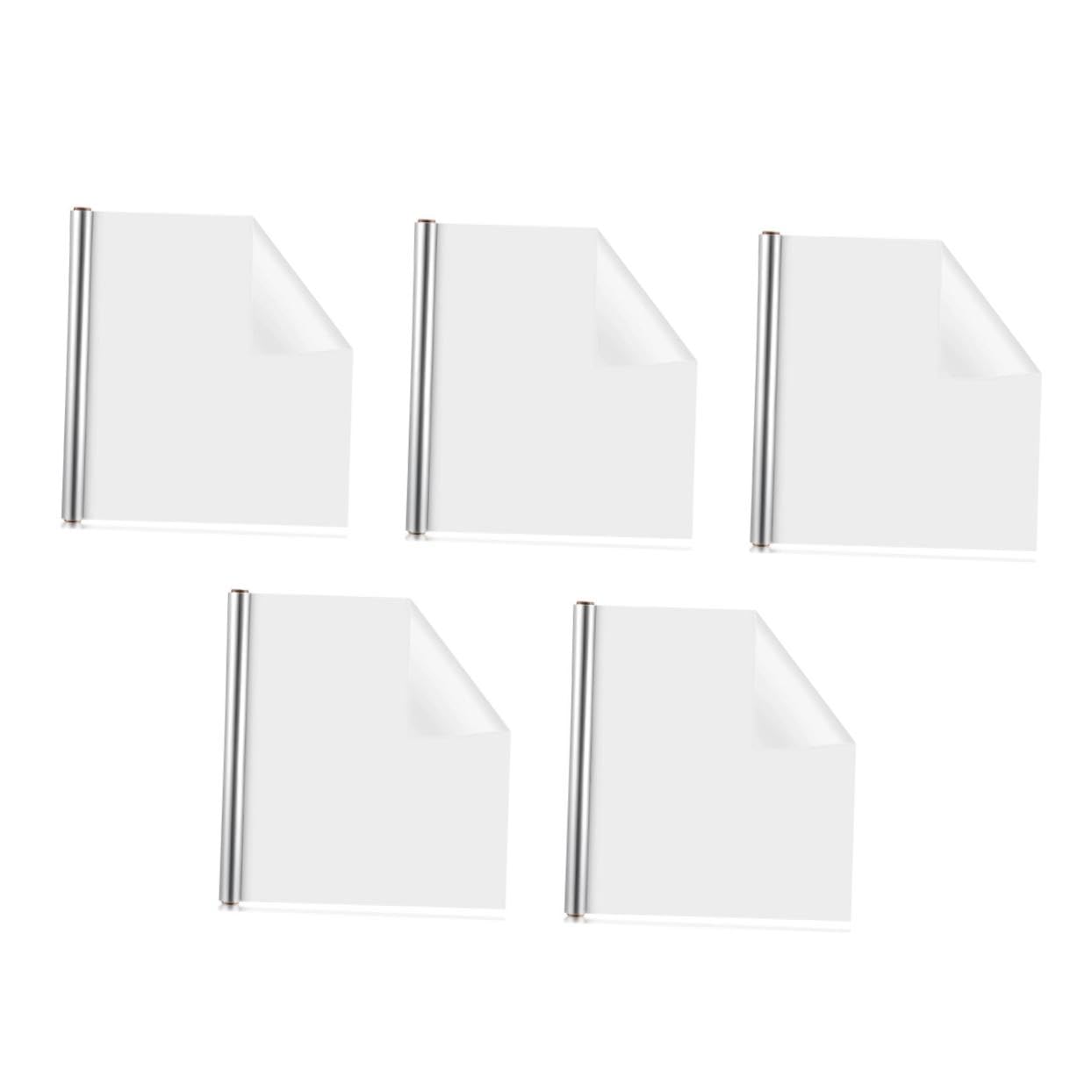 Protection film mural facilement amovible et lavable | Pack de 5 rouleaux transparents