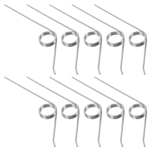 AKOOSY 10 piezas Muelle de Torsión Acero Inoxidable Muelle Pequeño Torsional para Bricolaje Mantenimiento Recambio para Tapa Cubo Basura Cocina