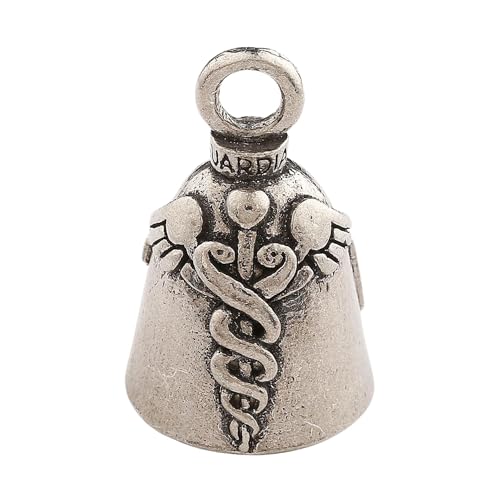 Image of Guardian Bell Good Luck Bell w /Keyring & Black Velvet Bag | Motorcycle Bell | Lead-Free Pewter | Made in USA