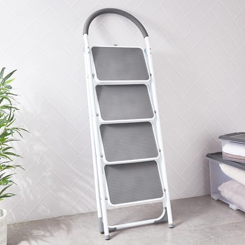 Image of Home Centre SS24-4 Step Steel Ladder - 46 CM X 87 CM X 1.34 M - WK6203A-4