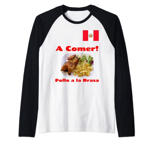 A Comer! - Pollo a la Brasa Raglan Baseball Tee
