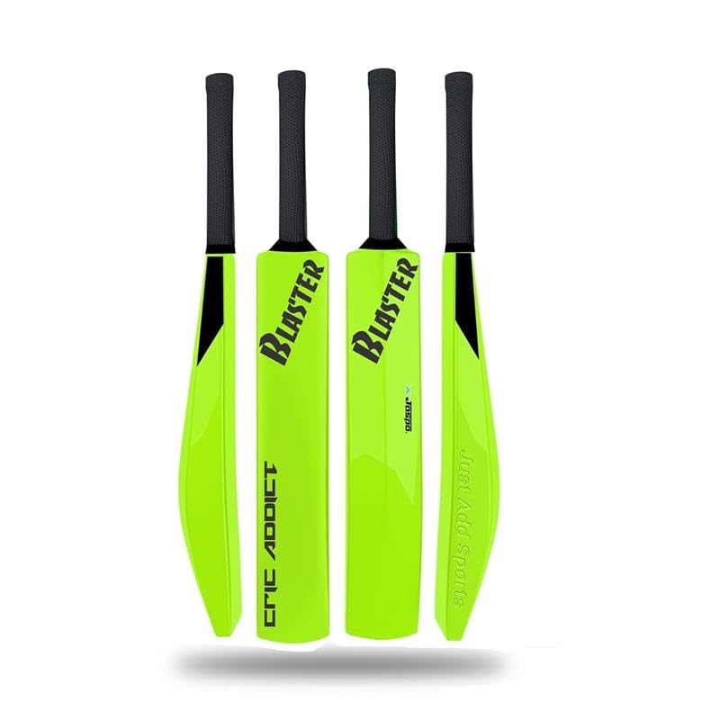 Jaspo Cric Addict Blaster Plastic Cricket Bat Size 5 for Kids,Juniors,Youth,Children (Bat Height-30 Inches) (Plastic Bat Size-5, Neon)