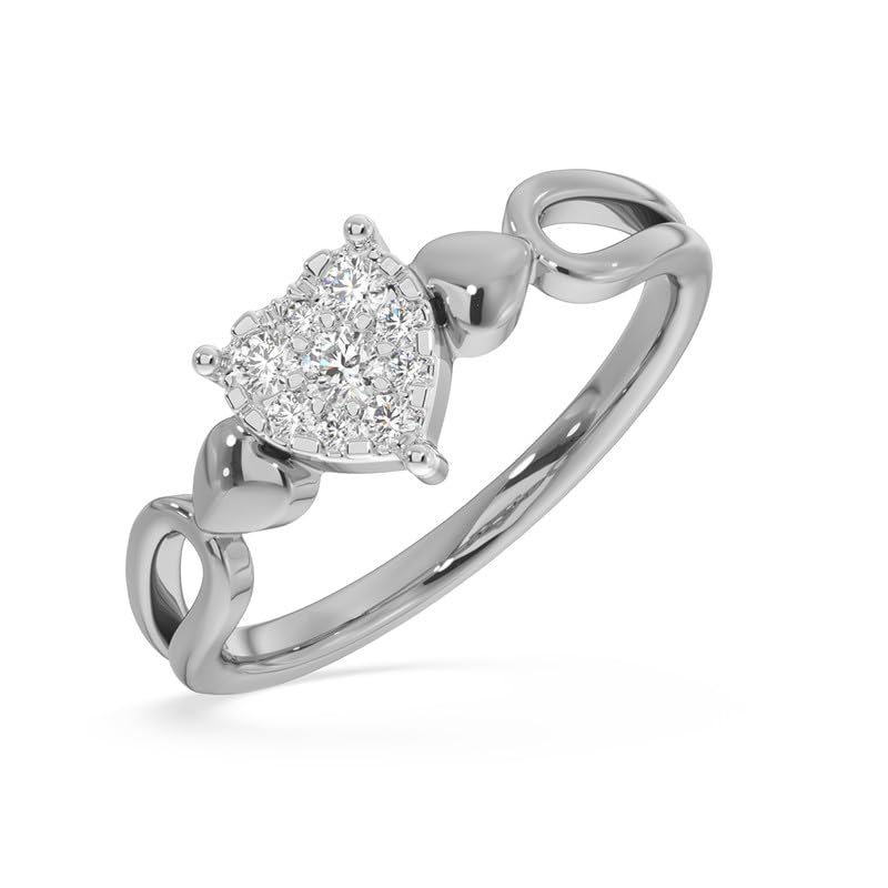 Image of KISNA 14k / 18k Real Gold & Diamond Ring | Diwali, Rakhi Rakshabandhan Gift for Sister /Bhabhi /Women | With Certificate of Authenticity & BIS-Hallmarked Gold Jewellery | Coen Diamond Ring