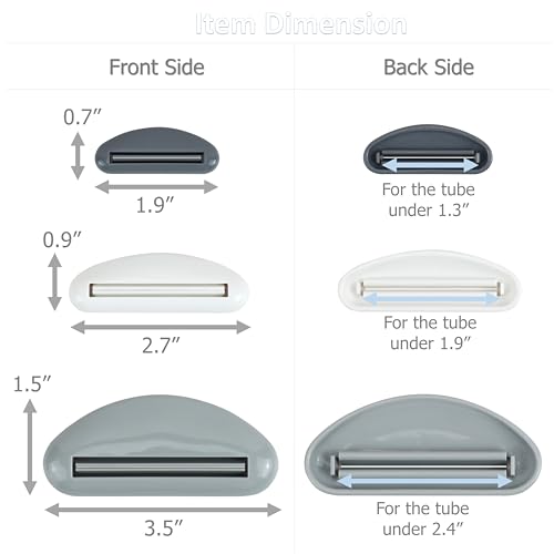 eiks 6 sets tube squeezer clip for toothpaste hand cream paint tube cosmetics easy press amp reduces waste