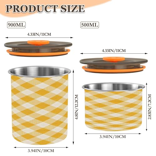 Contenedor de café hermético de acero inoxidable 500 ml miniatura 3