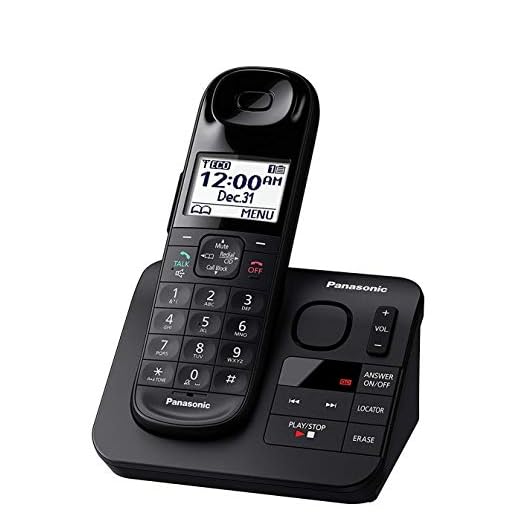 Panasonic KX-TGL430B Dect 6.0 Landline Telephone (1 Handset, Black) (Renewed)