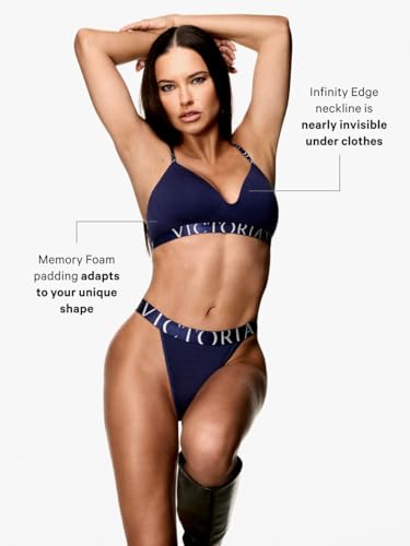 Victoria's Secret Lightly Lined Wireless T-Shirt Bra, White, 32DD - image 4