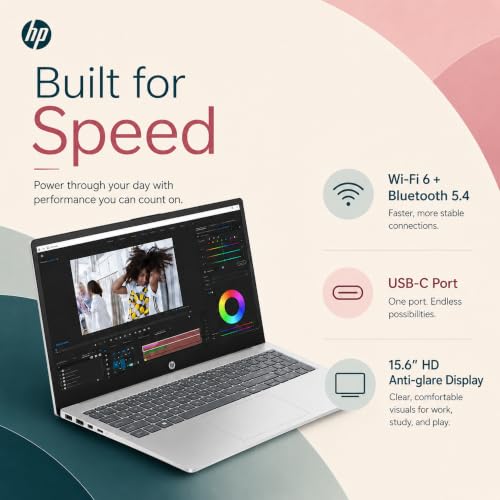 Image of HP Ultrabook Laptop, 16GB RAM, 640GB Storage, Intel Processor, Silver