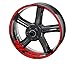 ACEACE for Y r1. Adesivi Bordo Adesivo Ruota YZF R1 L. Set Moto Cerchi Adesivi (Color : Reflective Red)