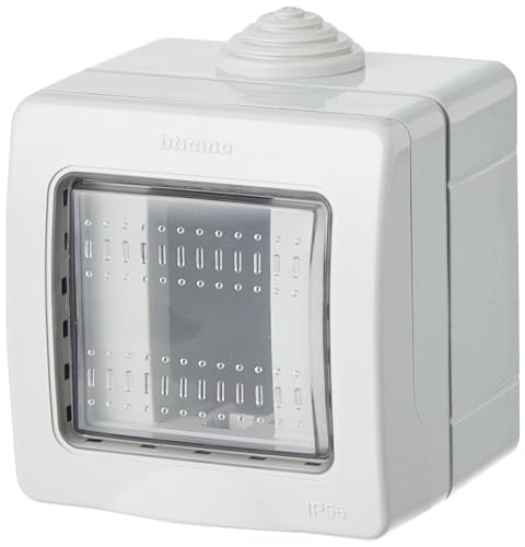 BTicino S25501E Kit Custodia Idrobox, Grigio Chiaro