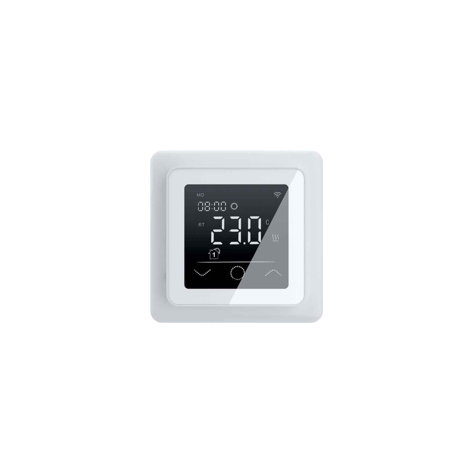 Calefacción eléctrica por suelo radiante: WARMON Classic Light 100 W/m² para azulejos con termostato táctil serie 750, termostato: TP 750 Non WiFi - Blanco, Tamaño de la alfombra: 6 m²