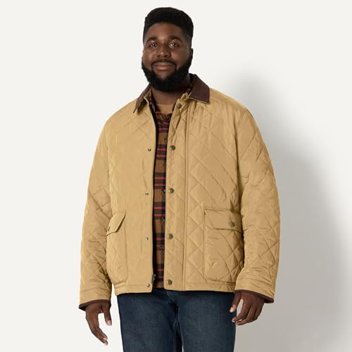 Amazon Essentials Men's Quilted Midweight Jacket, Tan, X-Large - image 6